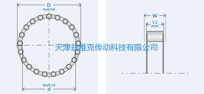 GMNRL453-4單向軸承圖紙