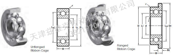 NHBB SSR-725 深溝球軸承圖紙