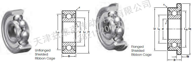 NHBB SSR-830X 深溝球軸承圖紙
