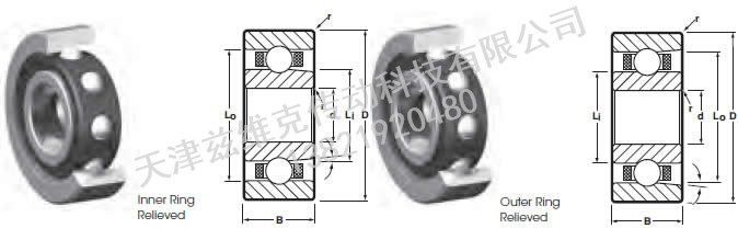 NHBB MER-100 角接觸球軸承圖紙