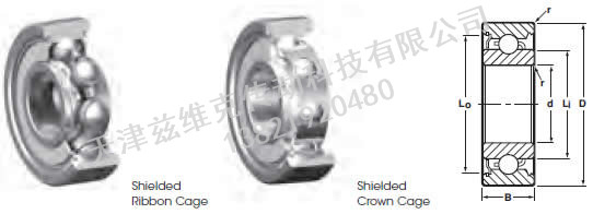 NHBB SSRI-1218ZZ 深溝球軸承圖紙