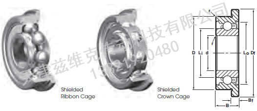 NHBB SSRIF-3332ZZ 深溝球軸承圖紙