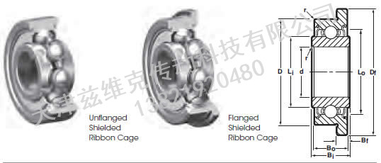 NHBB SSRI-618ZZEE 深溝球軸承圖紙