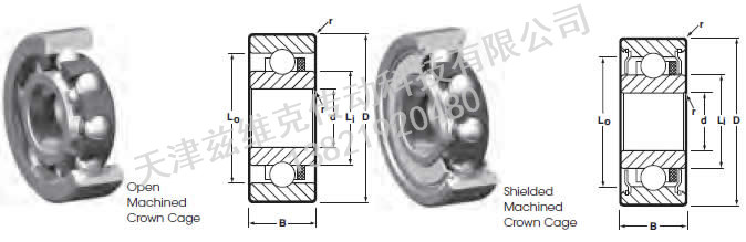 NHBB SSR-2XZZMC 向心軸承圖紙