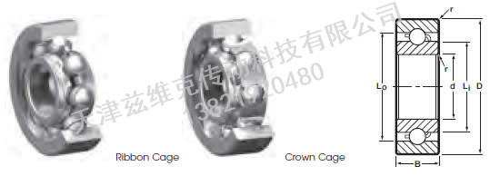 NHBB SSRI-418 深溝球軸承圖紙